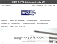 Tablet Screenshot of midwesttungsten.com